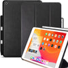 iPad 10.2 Case - Dual with PEN - Leather Black - (2021, 2020, 2019 / 7th, 8th, 9th Gen)