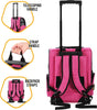KOPEKS Travel Backpack with Wheels Large - Pink