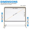 Projector Screen with Adjustable Height - 150 Inch