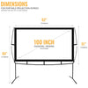 Outdoor Projector Screen - 100 Inches