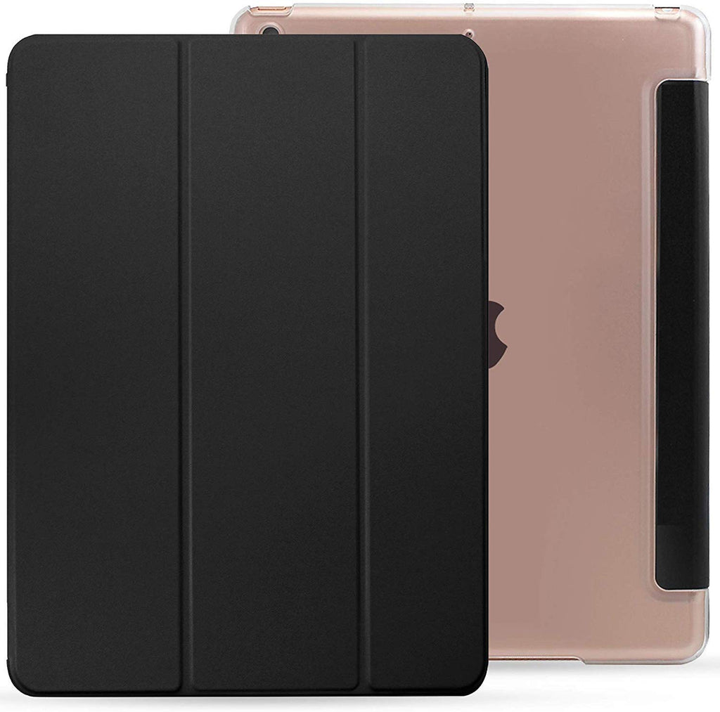iPad 10.2 Case - Dual See Through - Black and Clear - (2021, 2020, 2019 / 7th, 8th, 9th Gen)