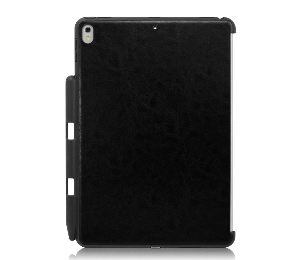 iPad Air 3 10.5 (2019) / iPad Pro 10.5 (2017) Back Cover WITH Pen Holder - Back Pen Leather Black