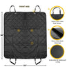 Dog Car Seat Cover Waterproof Universal Size - Black