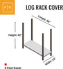 Heavy Duty Log Rack Cover (1.20mts)