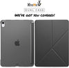 iPad Air 4 / iPad Air 5 Case 10.9 Inch 2020 / 2022 - Dual Origami Series - See Through - Black