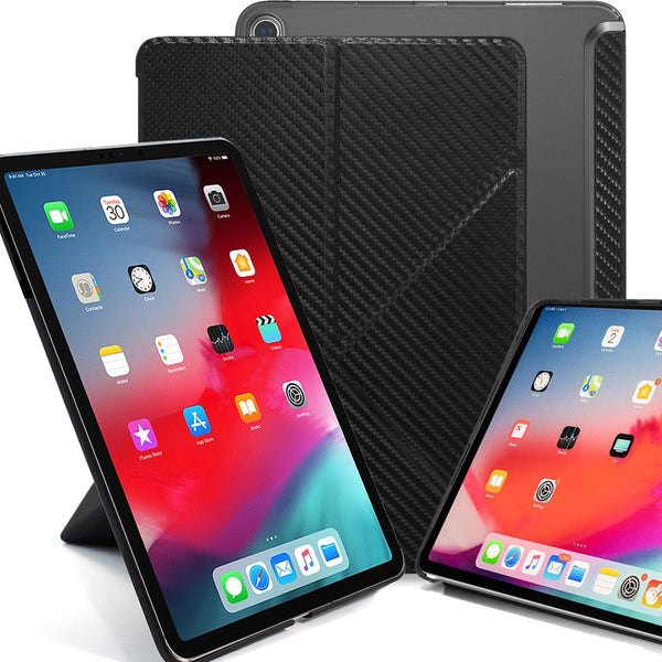 iPad Pro 12.9 (3rd Gen 2018) - Origami See-Through - Carbon Fiber