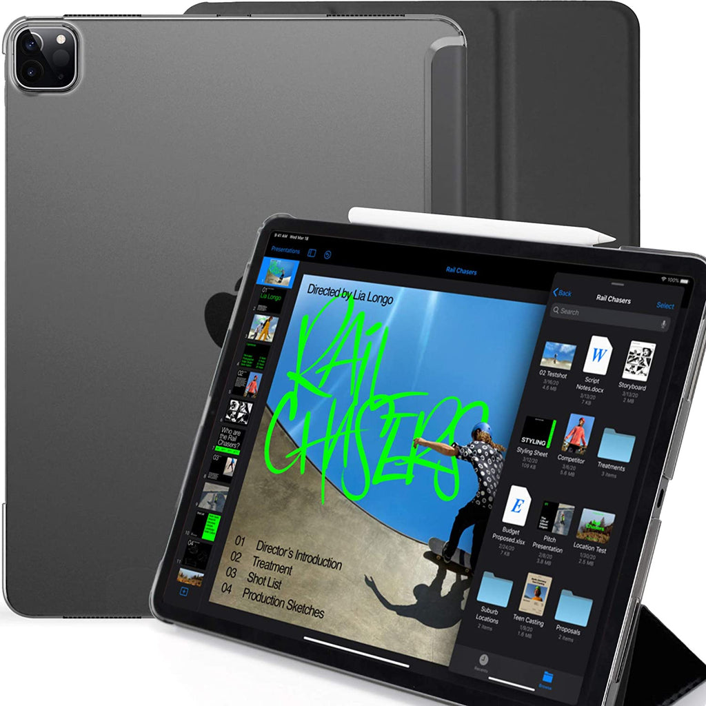 iPad Pro 12.9 (4th Gen 2020) Dual See through - Black Charcoal