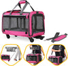 KOPEKS Pet Carrier with Wheels - Pink
