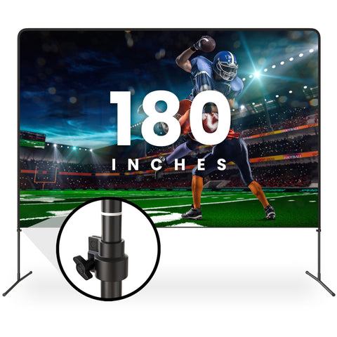 Projector Screen with Adjustable Height - 180 Inch