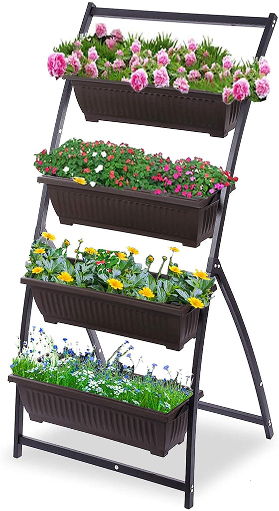 Vertical Planter with Urban Orchard Pots for Flowers and Plants