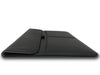KHOMO MacBook Pro 12 / Macbook Air 13 iPad Pro 12.9 - 2020 (4th Gen), 2018, 2017, 2015 - Black Leather Sleeve Case