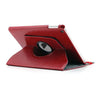 iPad Air PU Leather 360 Degree Rotating Stand Case - Red