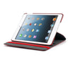 iPad Air PU Leather 360 Degree Rotating Stand Case - Red